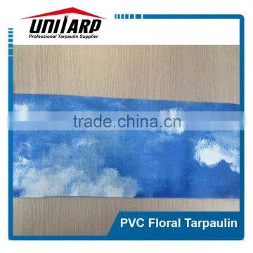 make-to-order florall stripe 0.55mm pvc tarpaulin