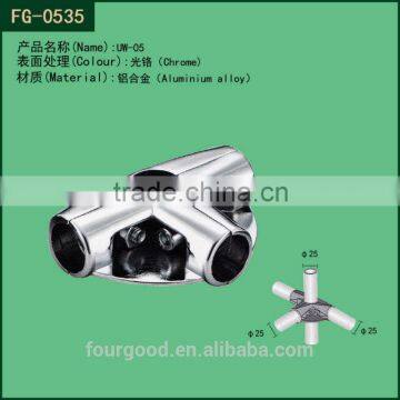 Durable metal 3 way pipe connector