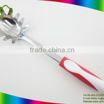 Durable stainless steel spaghetti fork and spoon with PP+TPR handle, Spaghetti Server