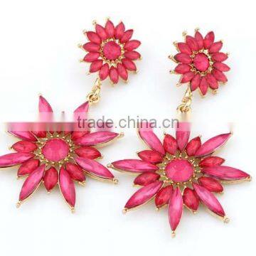 Flower stud earrings ladies earrings wholesale fashion jewelry