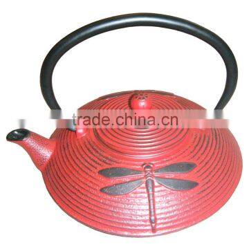 cast iron enamel teapot