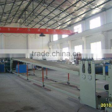 five layer PE flyash or wooden powder plastic building templates machine