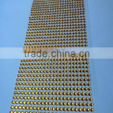 Glitter Self Adhesive Crystal Rhinestone Sticker Sheets photo-4