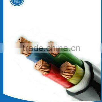 Copper conductor insulated steel wire armored power cable