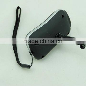 3 led mini hand Cranking led dynamo flashlight