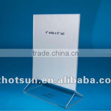 OEM bank supply high quality acrylic A4/A5 sign holder