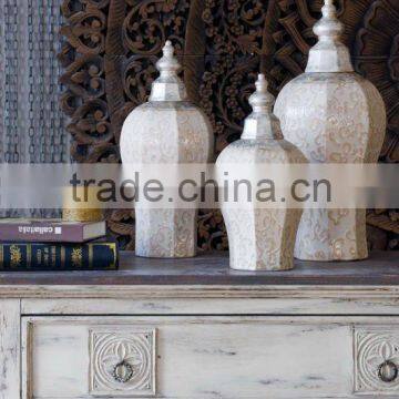 2016 Ceramic jars white, vases & urns for home decor