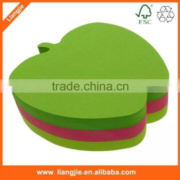 Apple Shaped Neon Paper Sticky Note Block photo-6