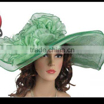 Women Large Brim Church Hats photo-3