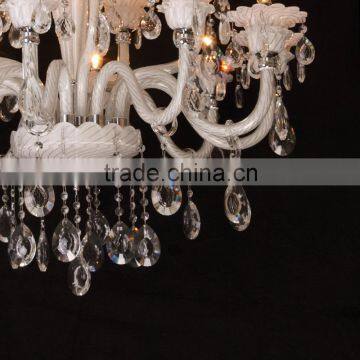 White Glass Home Decoration Chandeliers photo-6