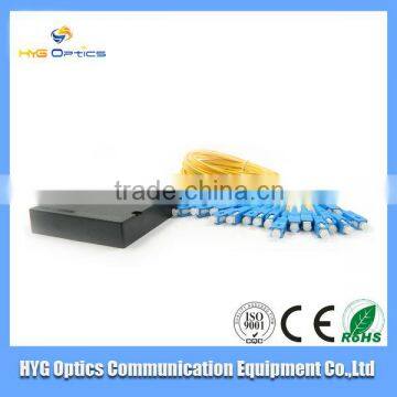 1*4 PVC fiber optic PLC PBT splitter,2 16 fc plc splitter for protect solution