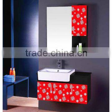 best selling style modern pvc / wood / steel wall-mounted lowes bathroom vanity cabinets for wholesale only