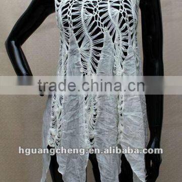 Beautiful cotton lace crochet garment for summer dress