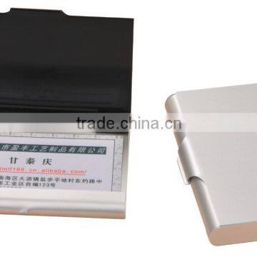 luxury aluminum name card holder with custom logo