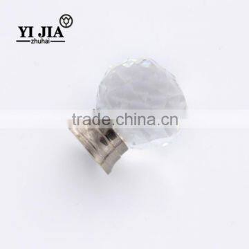 38 mm Clear Brass Cabinet Crystal Handle Knob photo-3