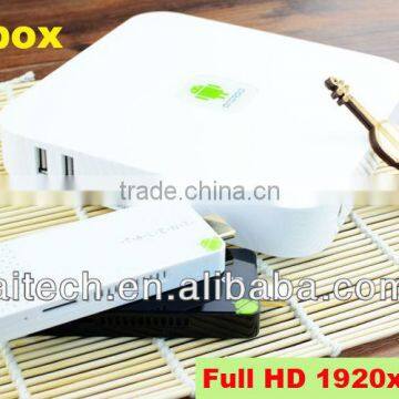 Quad-core android mini pc tv box supporting future update