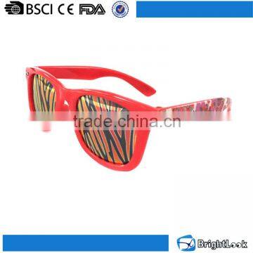Multi-color frame custom promotional logo printed revo lens cute kids sunglasses high quality