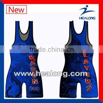 Custom Printing Sublimation Wrestling Singlets For Sale