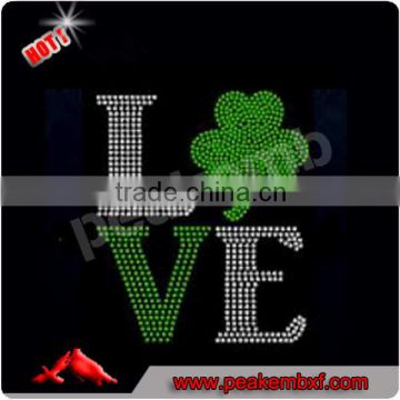 Rhinestone Prints Transfer Irish Hotfix Motif for Ballet Tutu and Bags