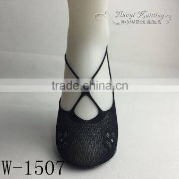 OEM service women wholesale patterned fishnet boat socks