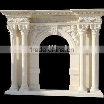 Indoor marble wall insert fireplaces mental