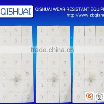 Wear resistant alumina ceramic chute ceramic liner