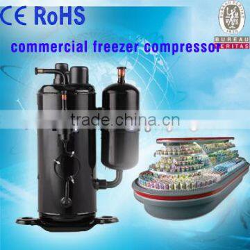 Refrigeration compressor unit in condensing and freezer meat showcase freezer small