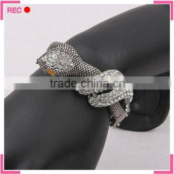 Cheap Wholesale Bangles Snake Shaped, Imitate Antique Silver Girls Fancy Bangles photo-4