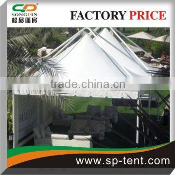 5x5m Windproof External suspending gazebo tent tent with the frame built on the outside
