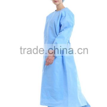 ECOMA Sterile Disposable Standard Surgical Gown, Blue