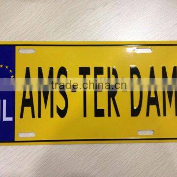 hot selling decorative tin license plate