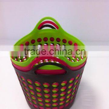 Plastic Laundry Basket With Handle photo-3