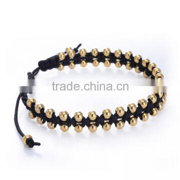 Jewelry Gold Mens Womens Cross Beads for Bracelets Brass 316l Stainless Steel Bracelet Bangle photo-2