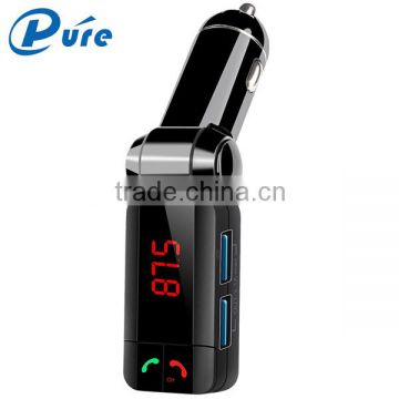 Car Kit Bluetooth MP3 Player with FM Transmitter Handsfree Dual USB Car Kit Bluetooth Car Charger