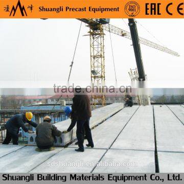 Prefabricated concrete slab machine hollow core roof panel