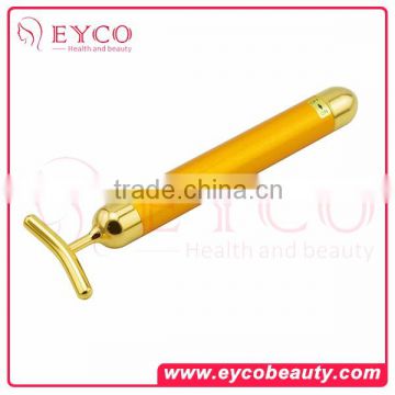 24k Golden Pulse Facial Massager U Shape Gold Facial beauty bar for sale