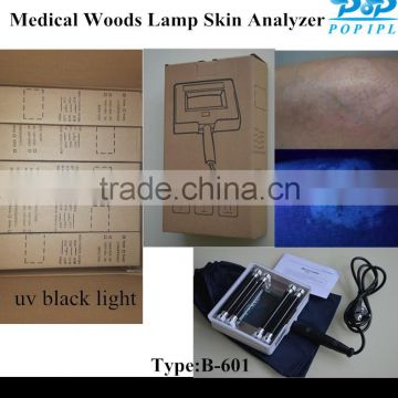 Hand Held Woods Lamp B601 uv skin analyzer from china factory popipl