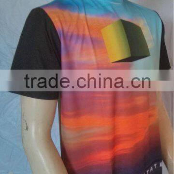 Wholesale price-100% Polyester-Dry fit Sublimation 3D printed T-shirt