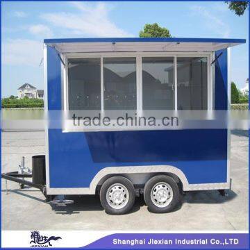 JX-FS300 Big sliding Window Professional Outdoor Mobile towable food trailer for sale