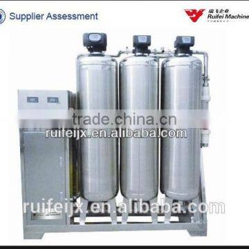 water softening unit used in bean processing