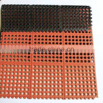 industrial anti fatigue rubber floor mat naturally water-resistant to provide anti-slip flooring