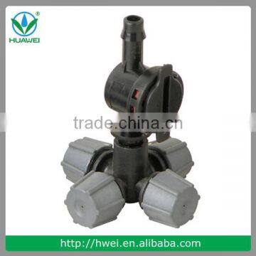 Agriculture Farm Irrigation Micro Mist Sprinkler With Four Nozzles Manufacturer