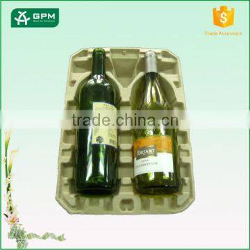 Hot Sale Molded Paper Pulp Wine Glass Box Tray With Factory Price