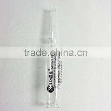Glass ampules for injection 20ml clear customs printed glass ampoules
