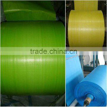 Manufacture pp green woven fabric in roll