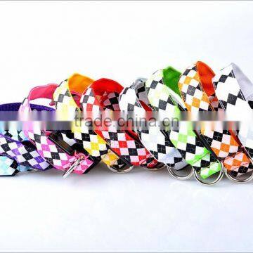 Rhombus Printing Led Flashing Lights Dog Collar photo-3