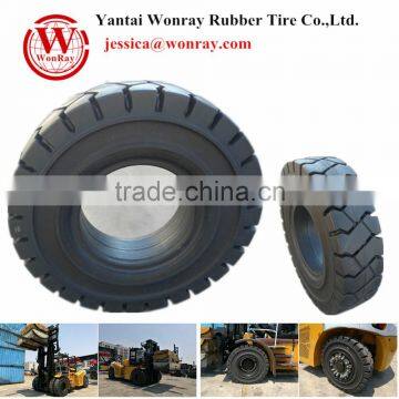 New otr solid rubber reach stackers forklift tire 12.00-20 14.00-24