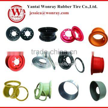 Forklift solid tire Ring locking split rim 3.75-8 5.00-10 4.33-8 6.00-9 6.50-15 etc.