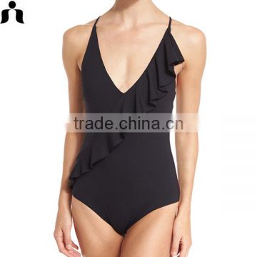 2017 OEM LADIES bathing suits one piece swimsuit sport wear