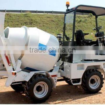 auto-loading auto-tip mobile concrete mixer truck